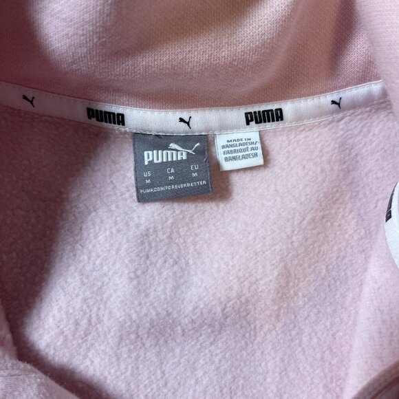 Puma Pathfinder 1/2 Zip pullover sweatshirt in light pink - size medium - Picture 4 of 12